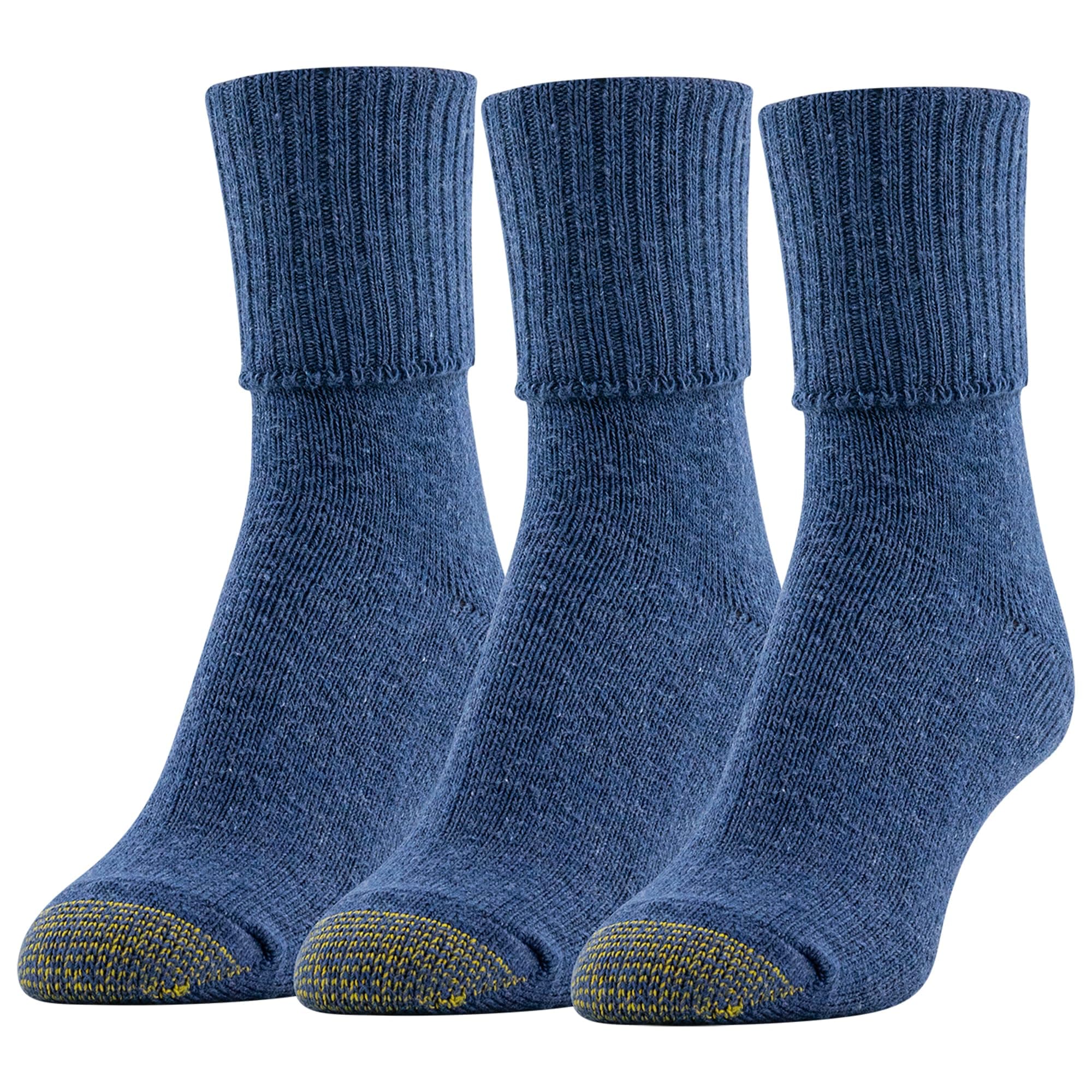 Gold Toe Women's Three-Pack Bermuda Turn-Cuff Sock
