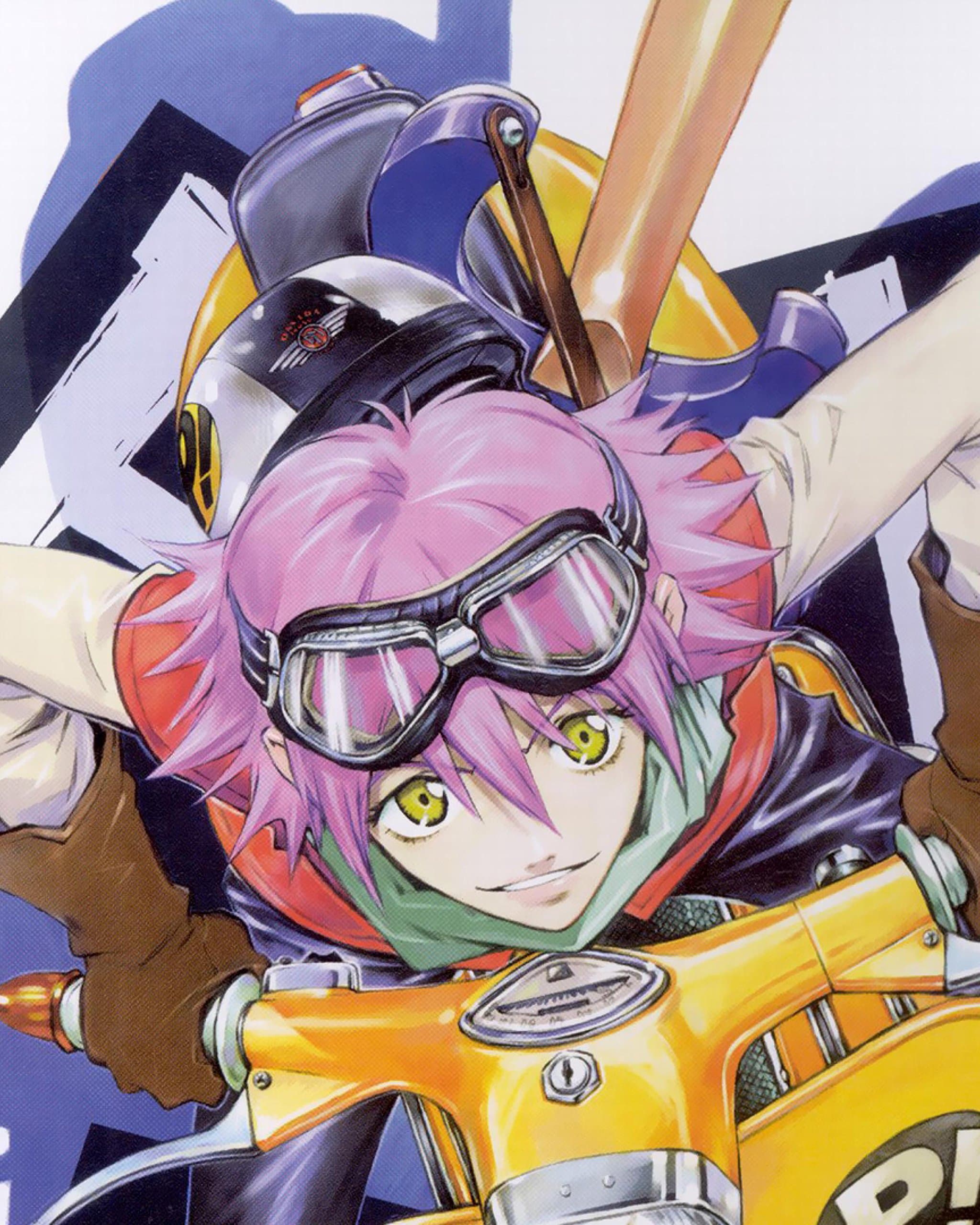 FLCL Anime Poster Print Art Haruhara Haruko Fooly Cooly Manga Guitar Characters 16x20 Inches