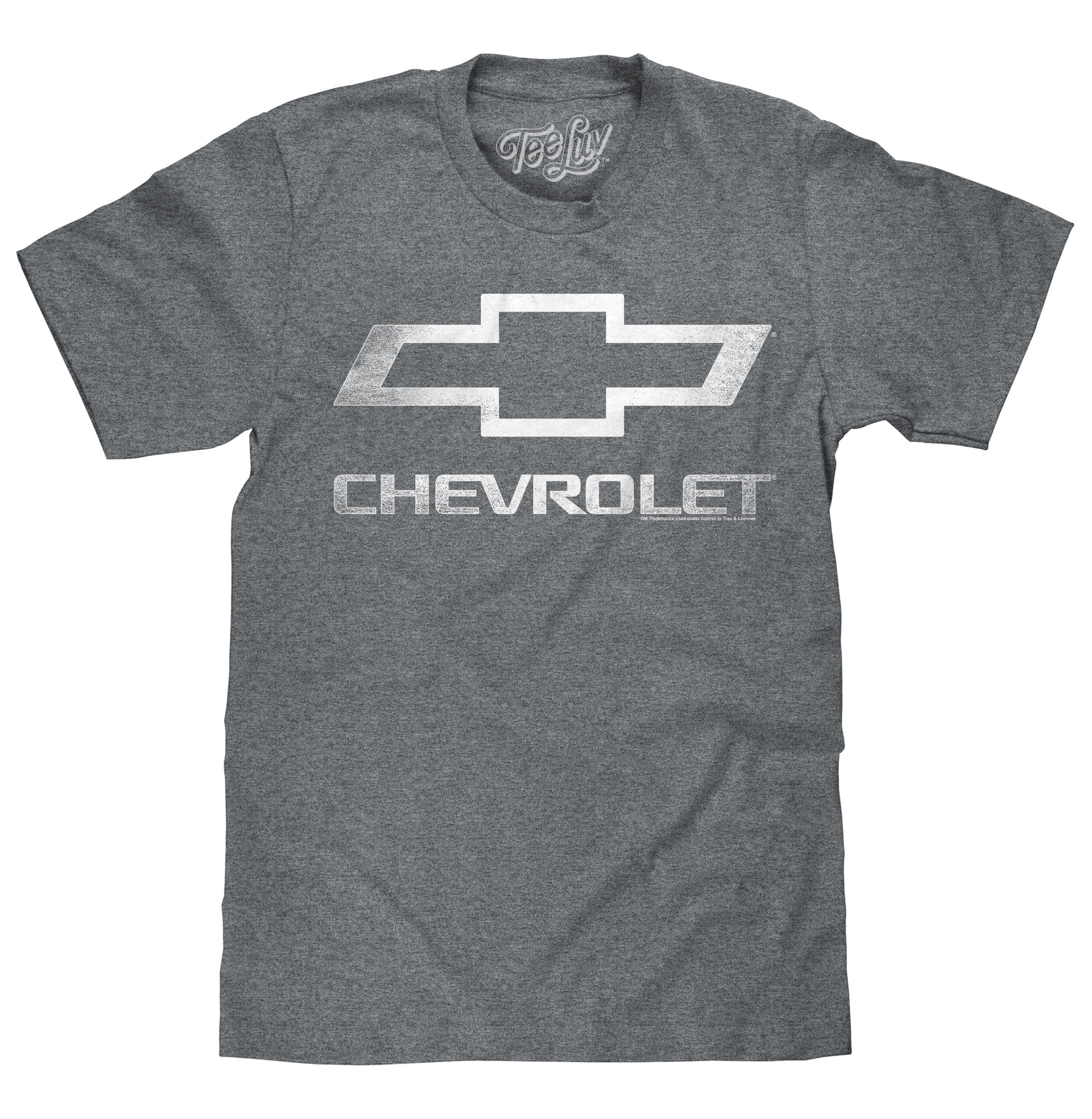 Men's Chevrolet Shirt - Licensed Distressed Chevy Bowtie Logo T-Shirt