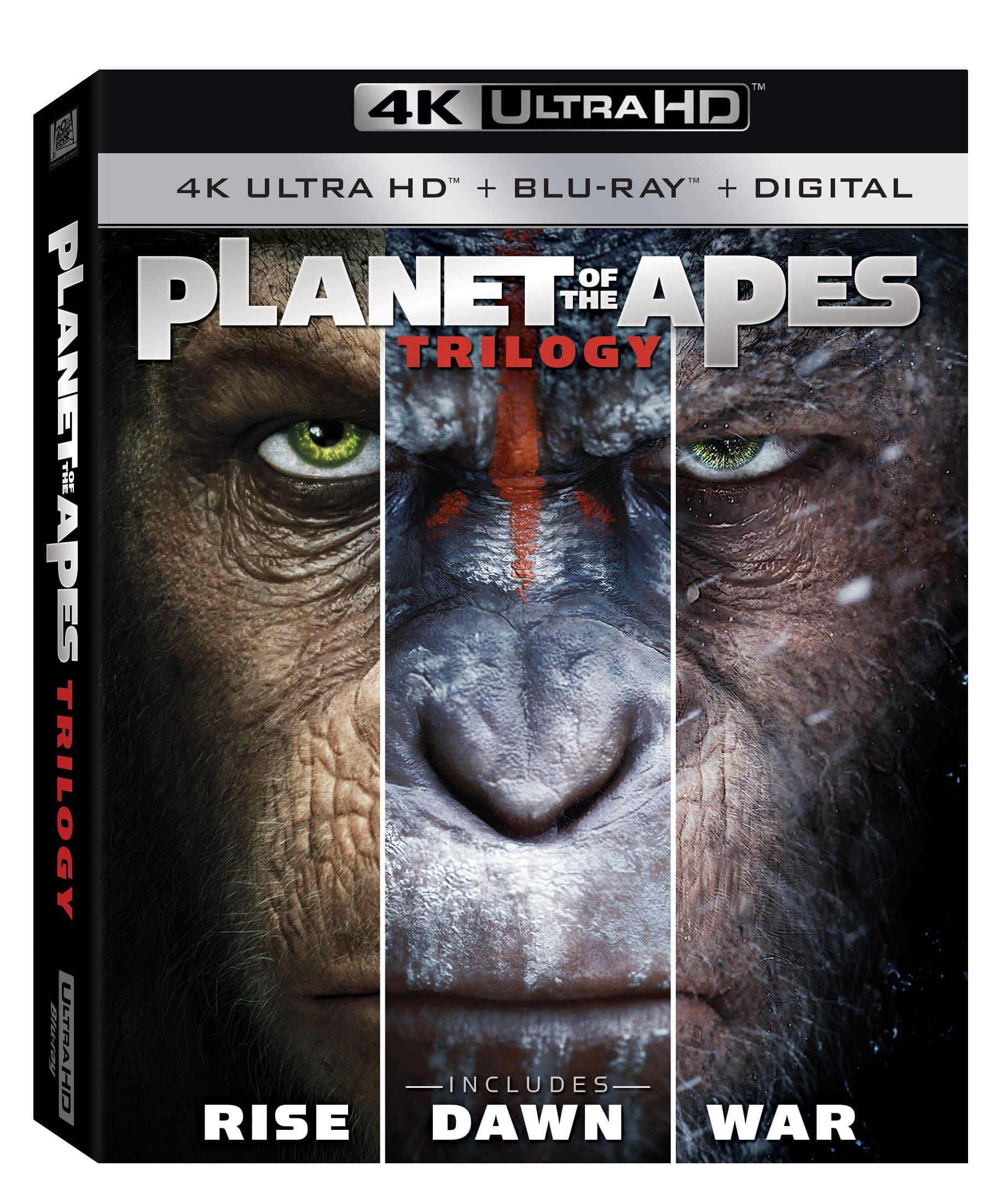 Rise Of The Planet Of The Apes/Dawn Of The Planet Of The Apes/War For The Planet Of The Apes