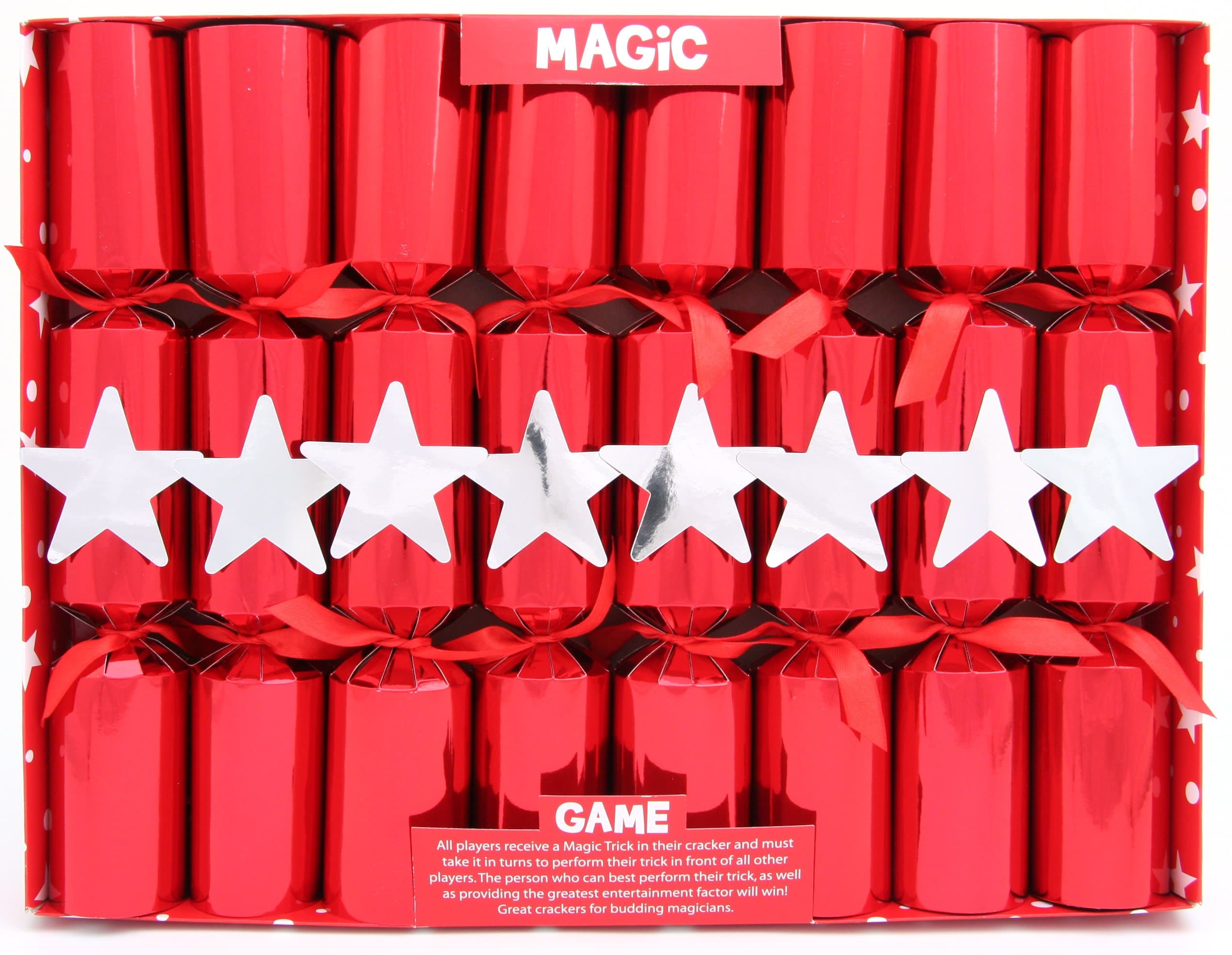 Kuckoo Crackers - 8 x 12-inch Magic Game Christmas Crackers
