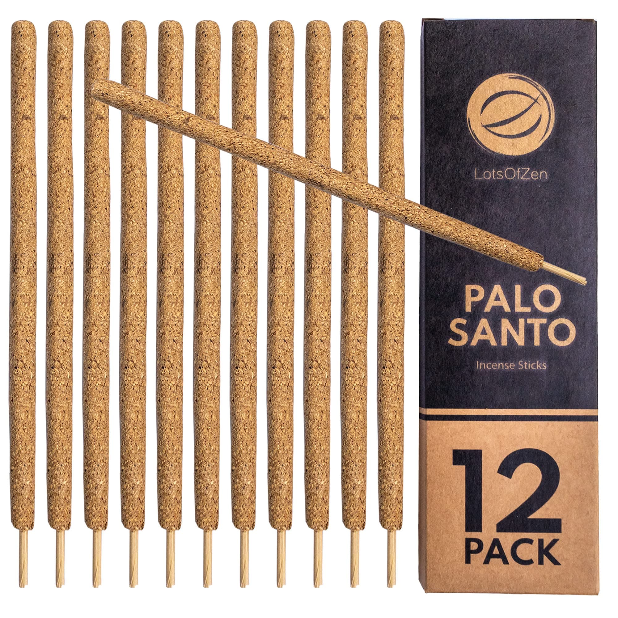 LotsOfZen Palo Santo Incense Sticks (12 Pack)