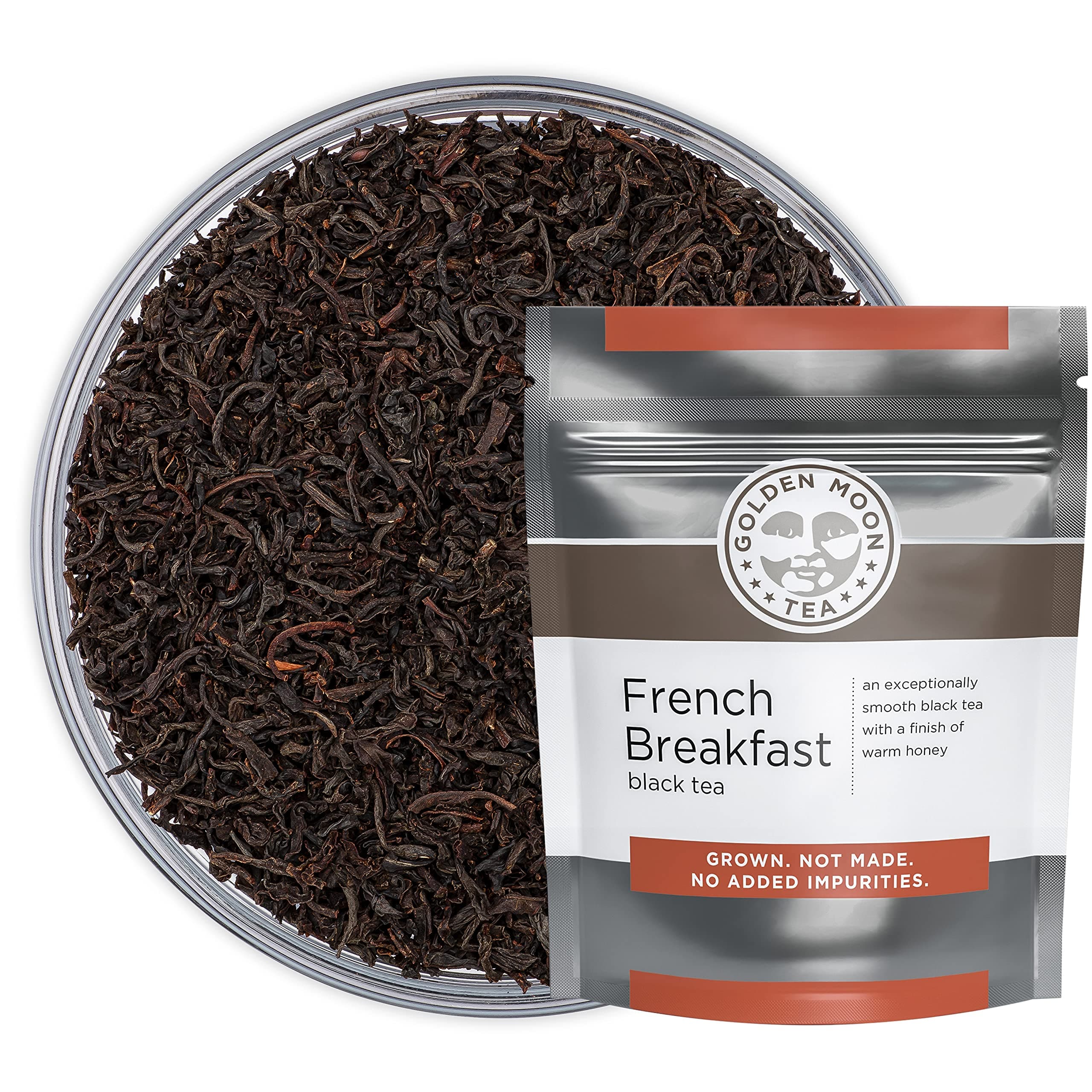Golden Moon Tea French Breakfast Black Tea - Loose Leaf, Non GMO - 1 Pound (192 Servings)