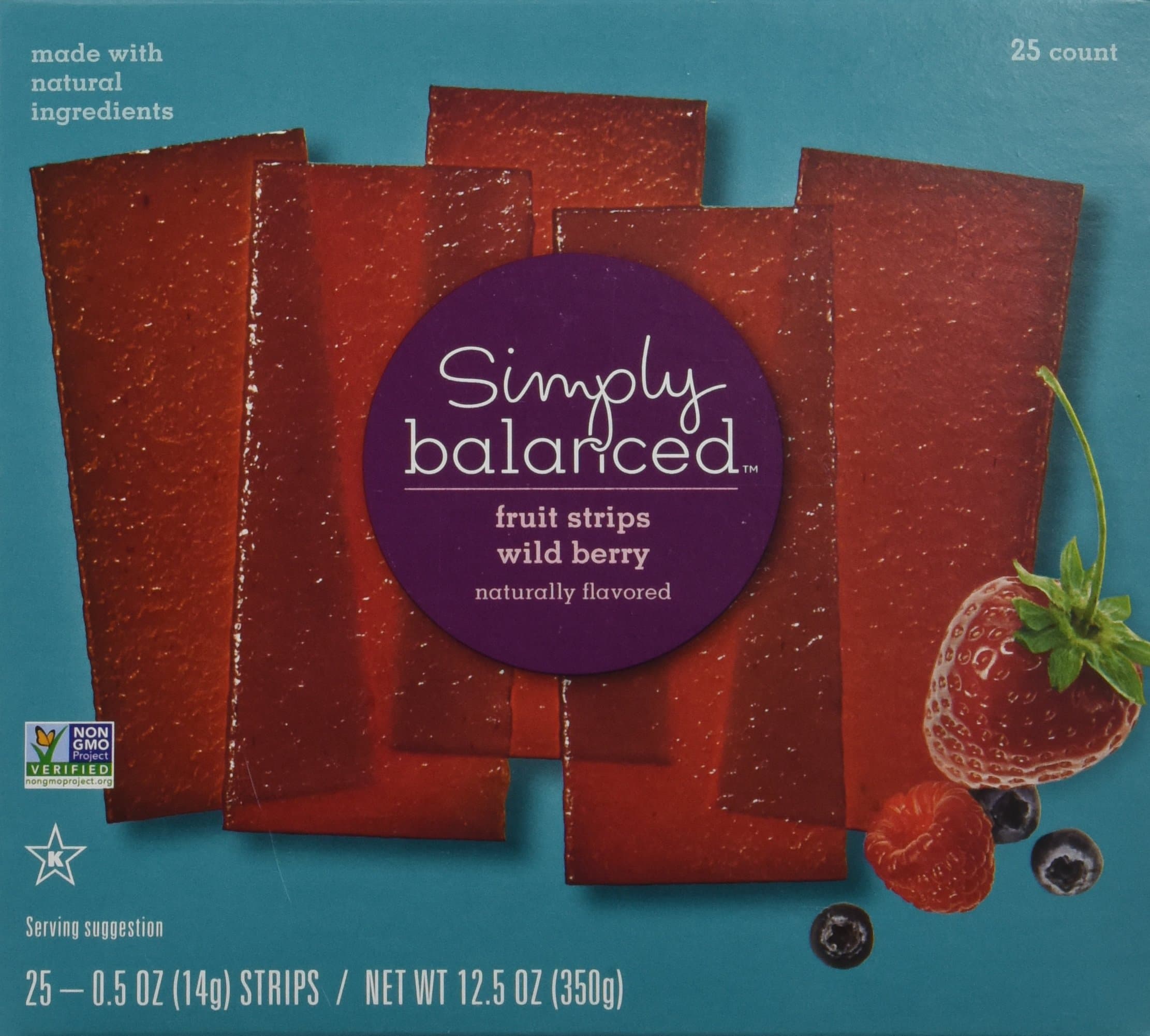 Simply Balanced Wild Berry Fruit Strips (25 Count)