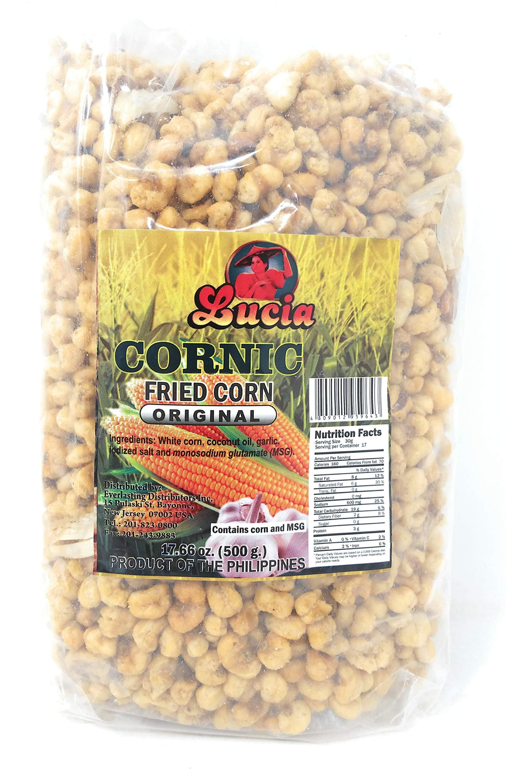 Lucia Cornic Fried Corn Snacks (Original, 1 Pack)