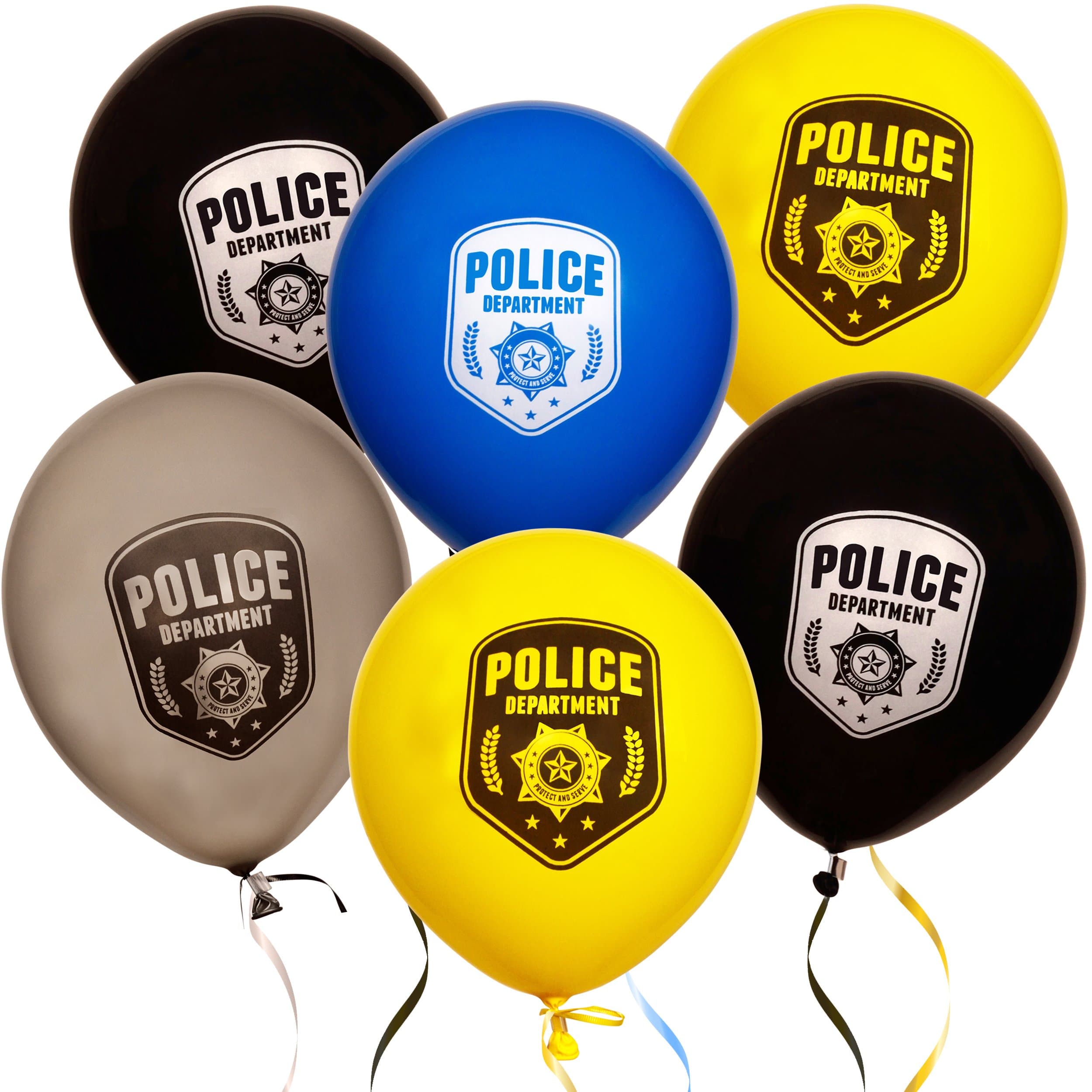 36 12" Police Department Balloons Kids Birthday Party Favor Supplies Decorations by Gift Boutique