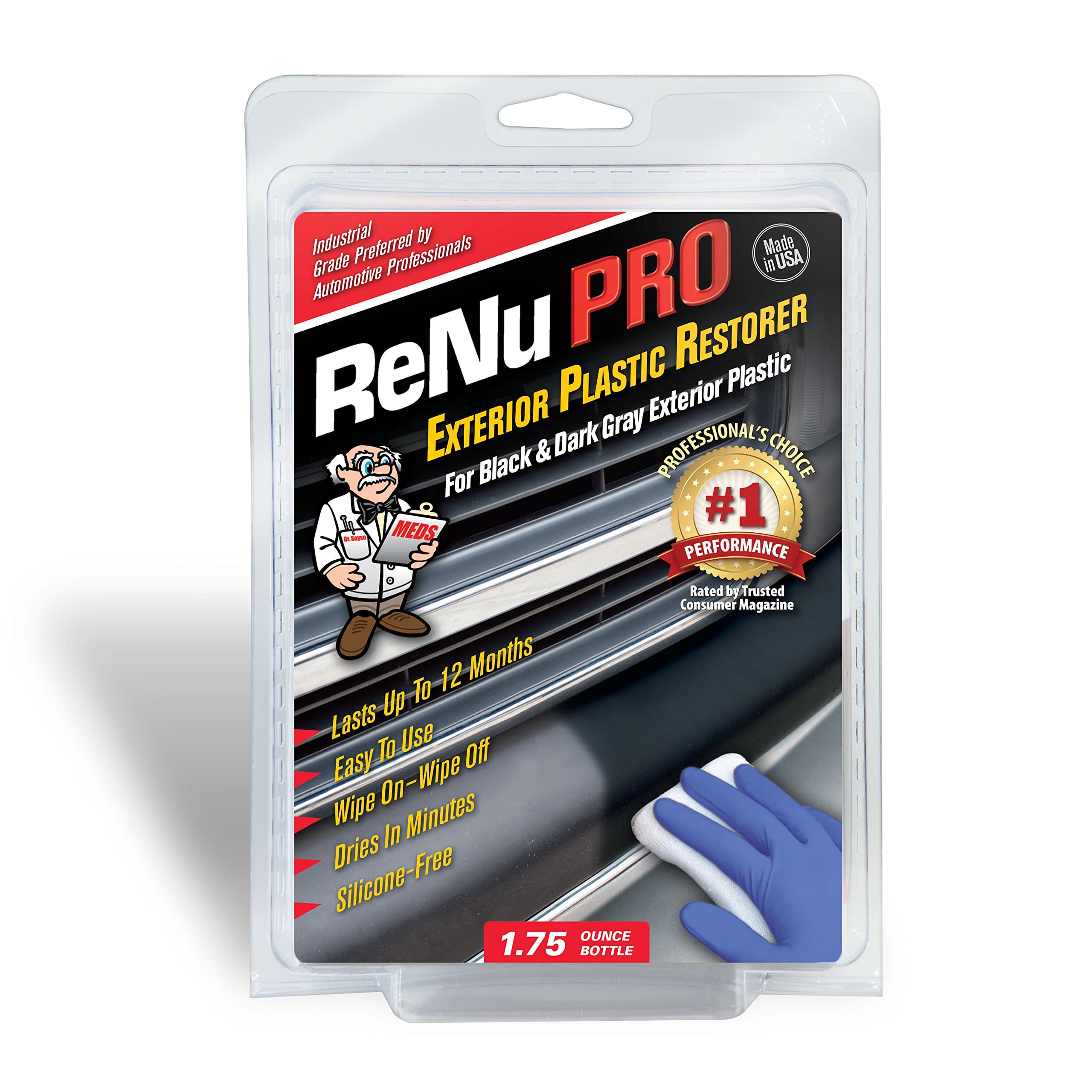 MEDS ReNu Pro (RPK175-CS) Automotive Trim Restorer Kit - 1.75 oz., (Pack of 12)
