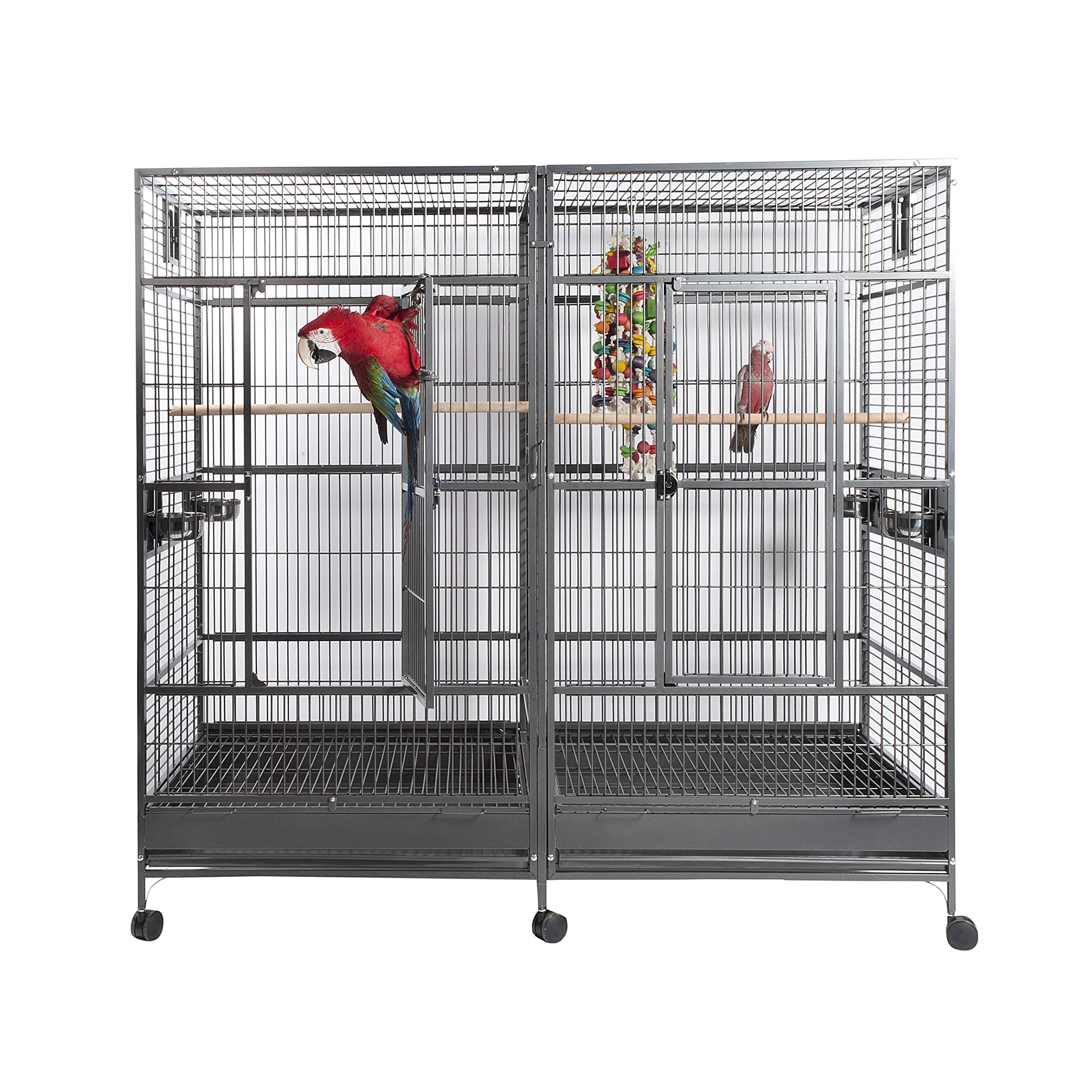 Rainforest Nova 2 Parrot Cage With Removable Divider Antique