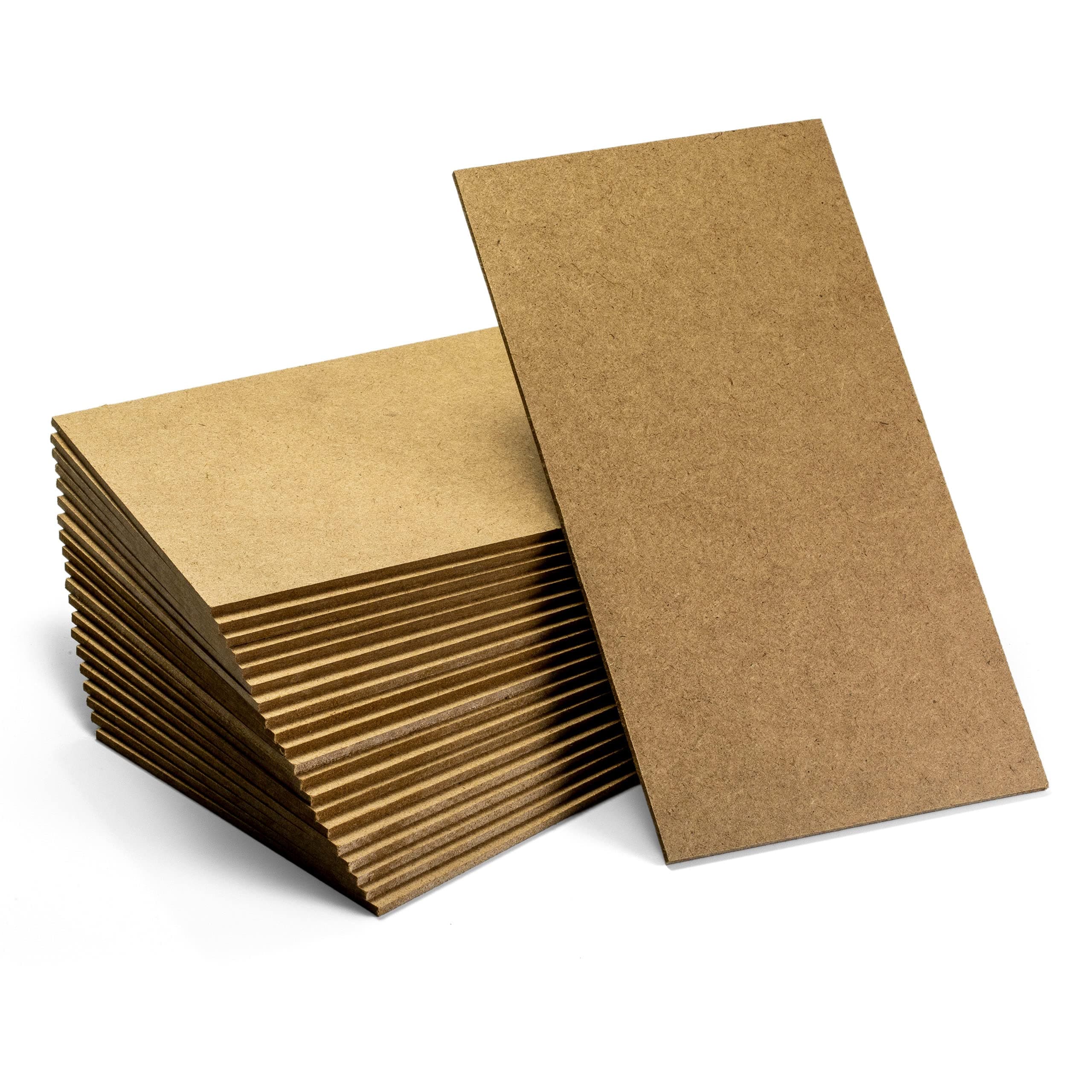 Officemate 5”x9” MDF Board for Crafts, Medium Density Fiberboard, Board 1/8 Inch Thick, Hardwood Board 20PK (83154)