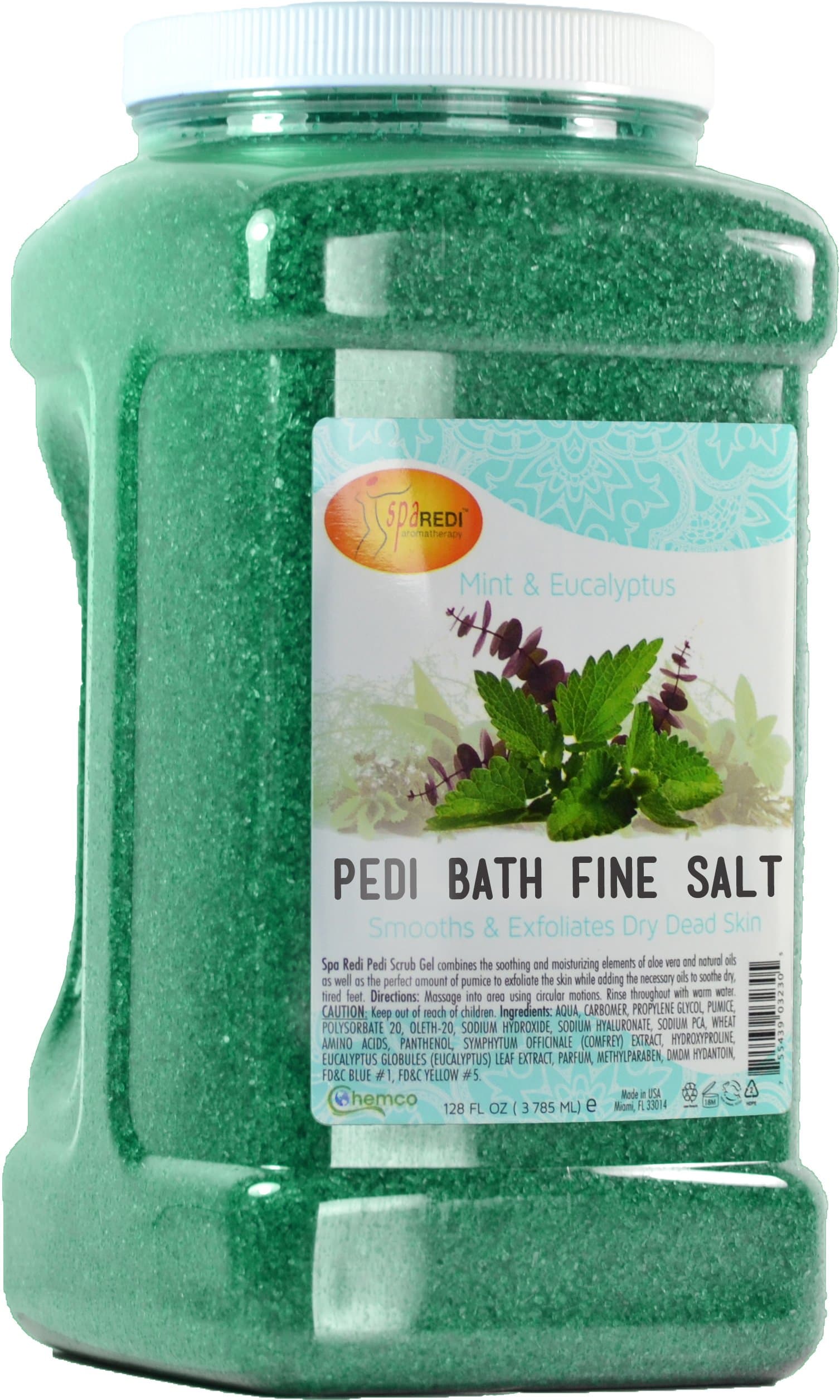 Bath Fine Salt, Mint & Eucalyptus, 1-Gallon