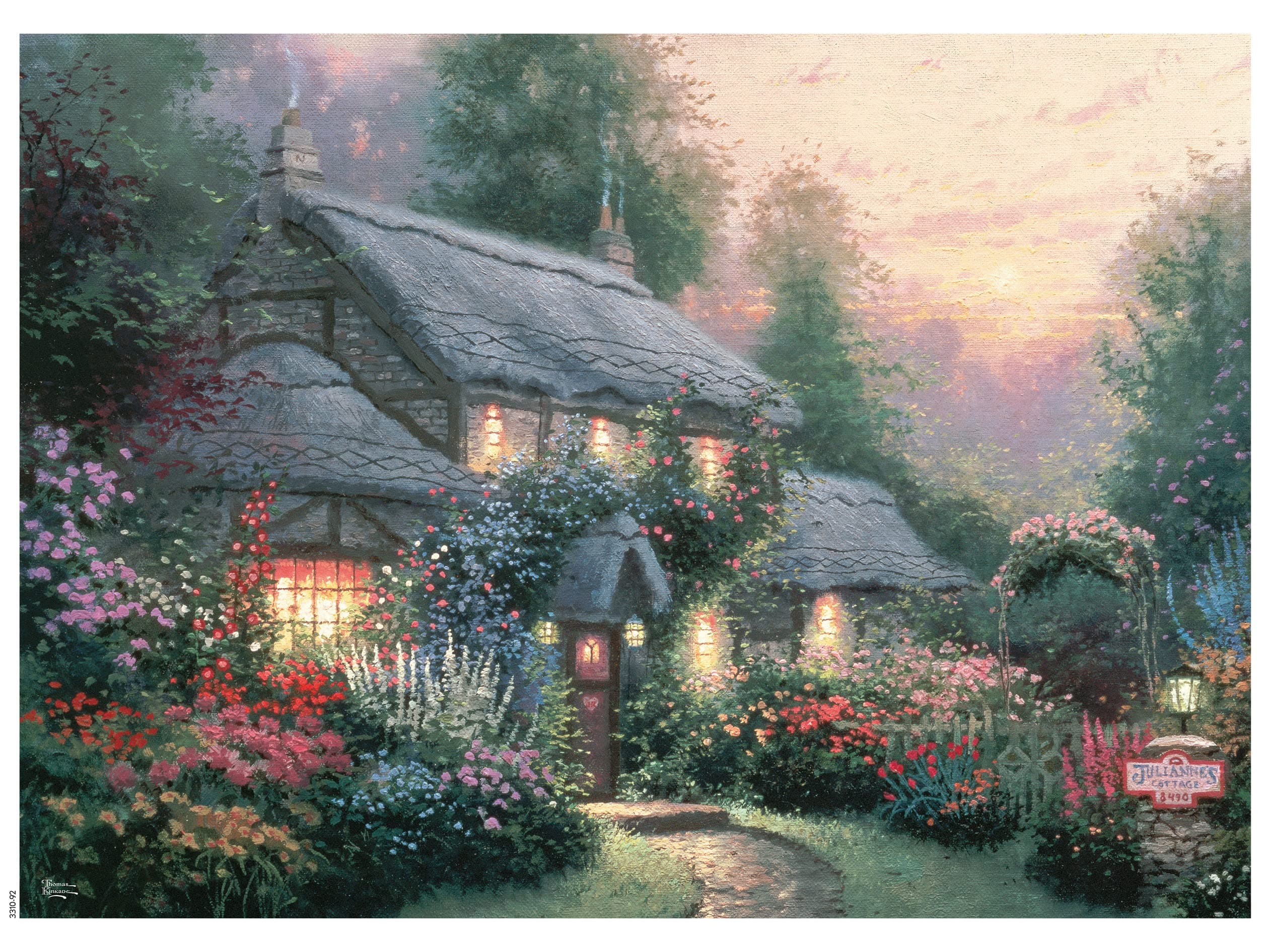 CeacoThomas Kinkade - Julianne's Cottage - 1000 Piece Jigsaw Puzzle