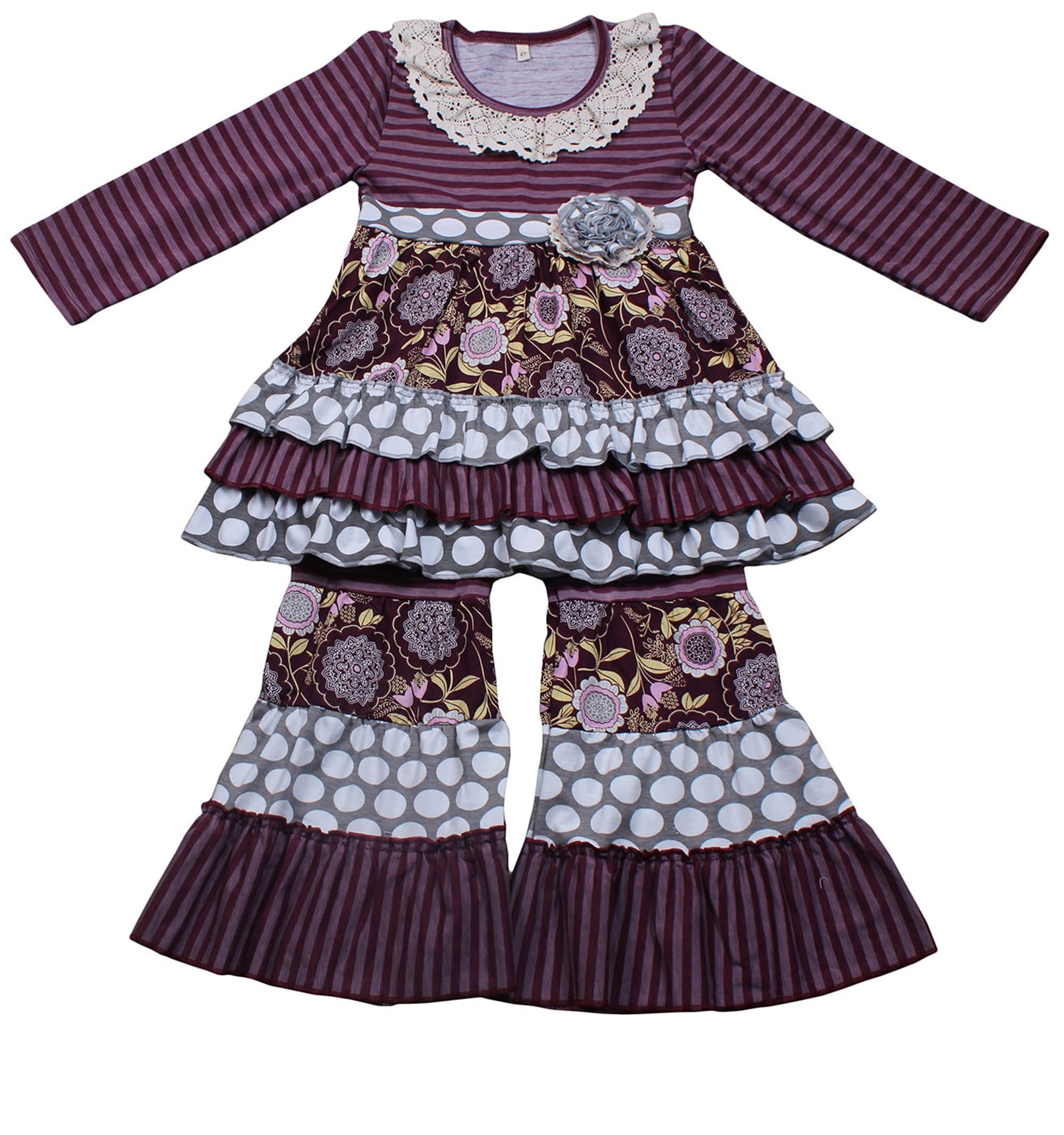 Kids Winter Long Sleeve Pants Outfit Clothes