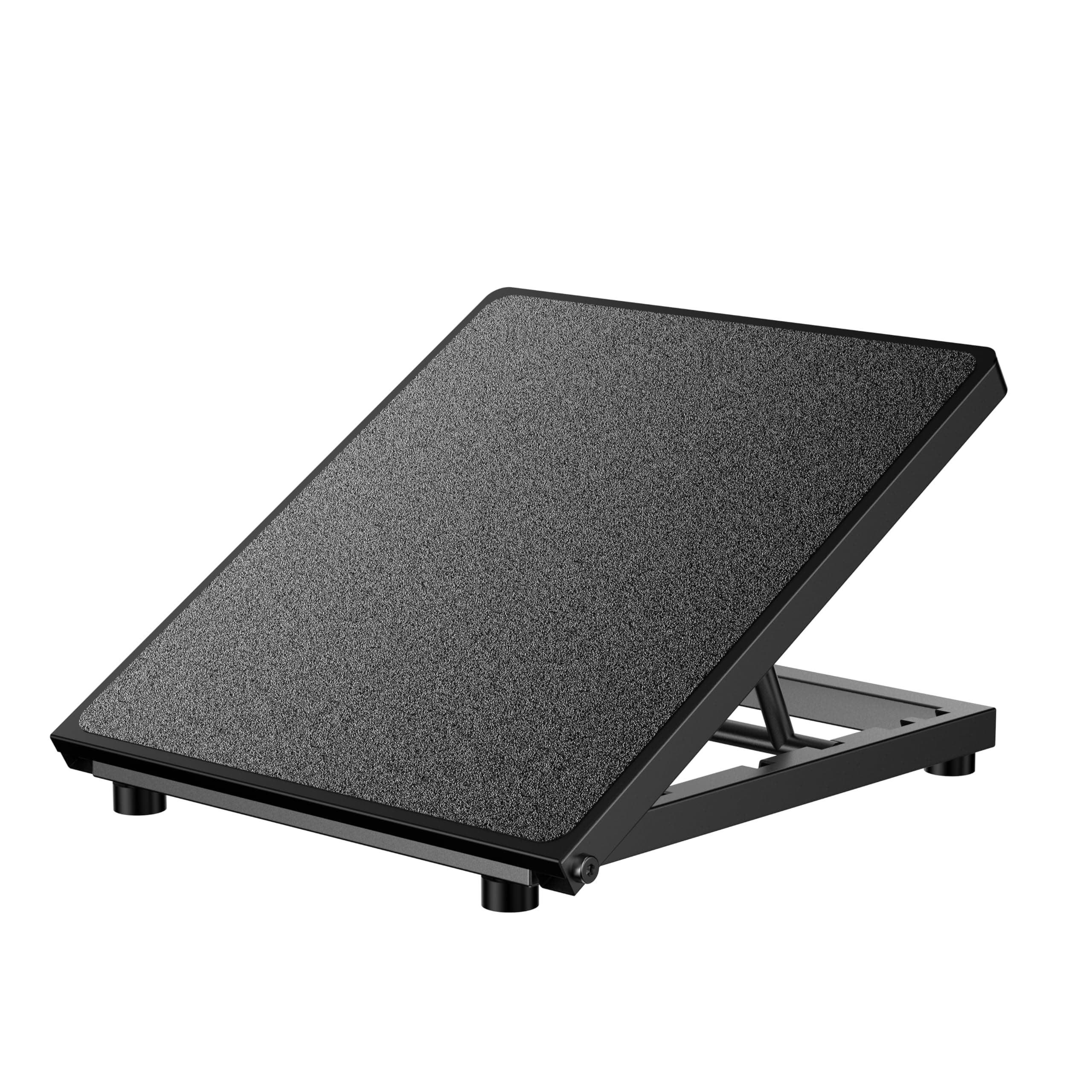 Calf Stretcher, Adjustable Incline Board for Calf Stretching, Black Steel, Adult