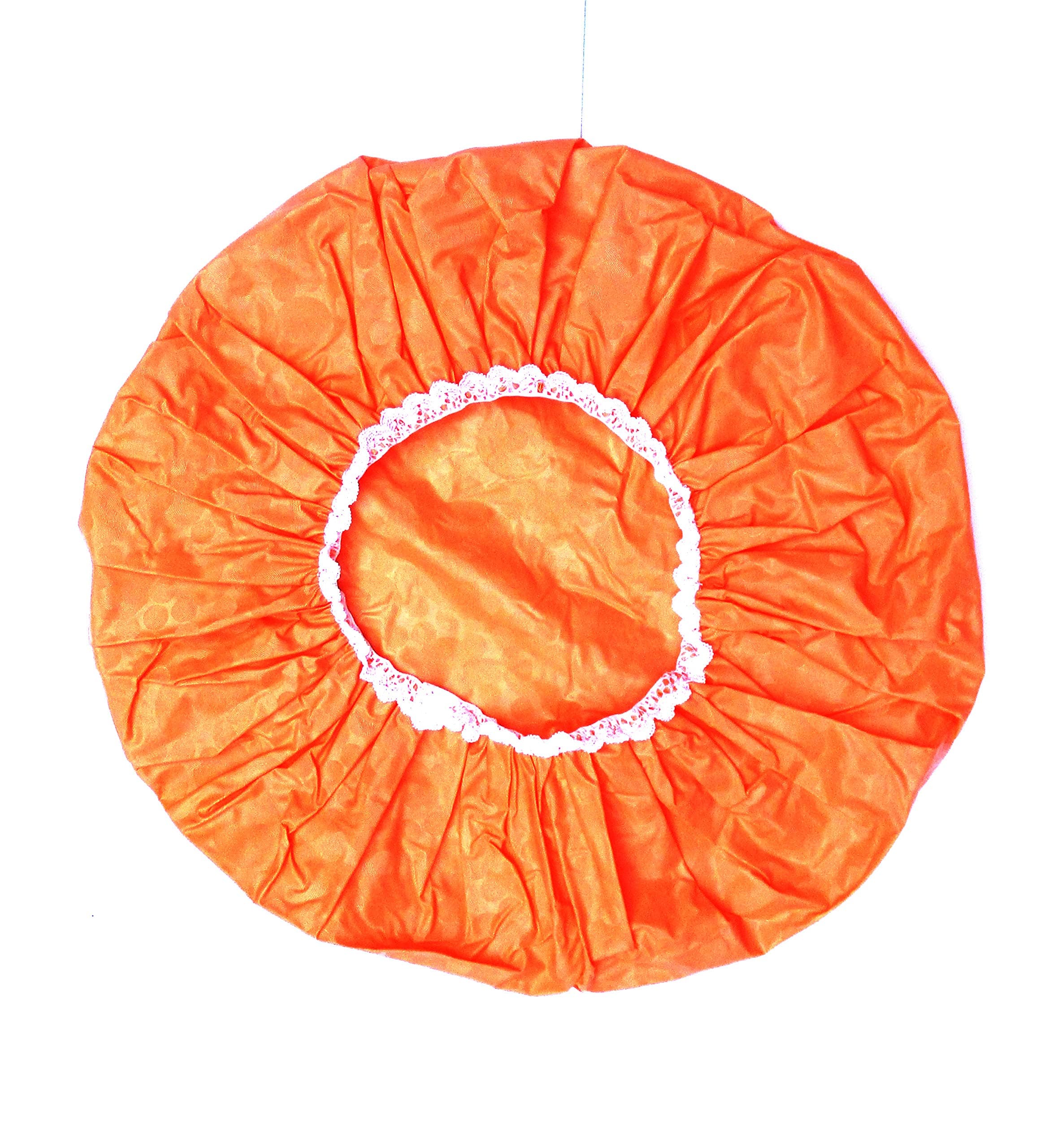 Shower Cap Orange Durable Great for All Hair Length
