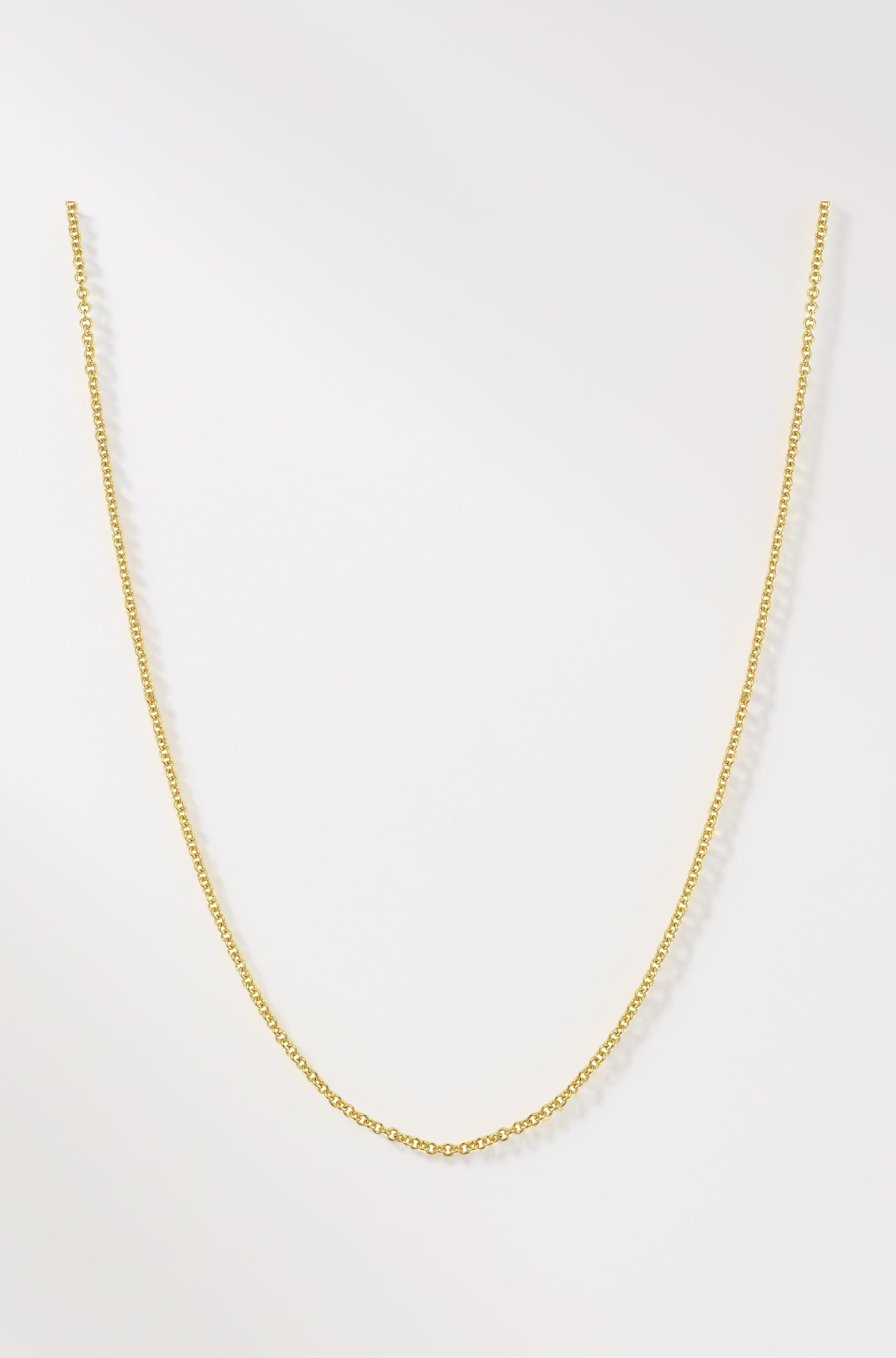 KoolJewelry 14k Yellow Gold Filled 1mm 1.3mm 1.5mm 2.1mm Cable Chain Necklace
