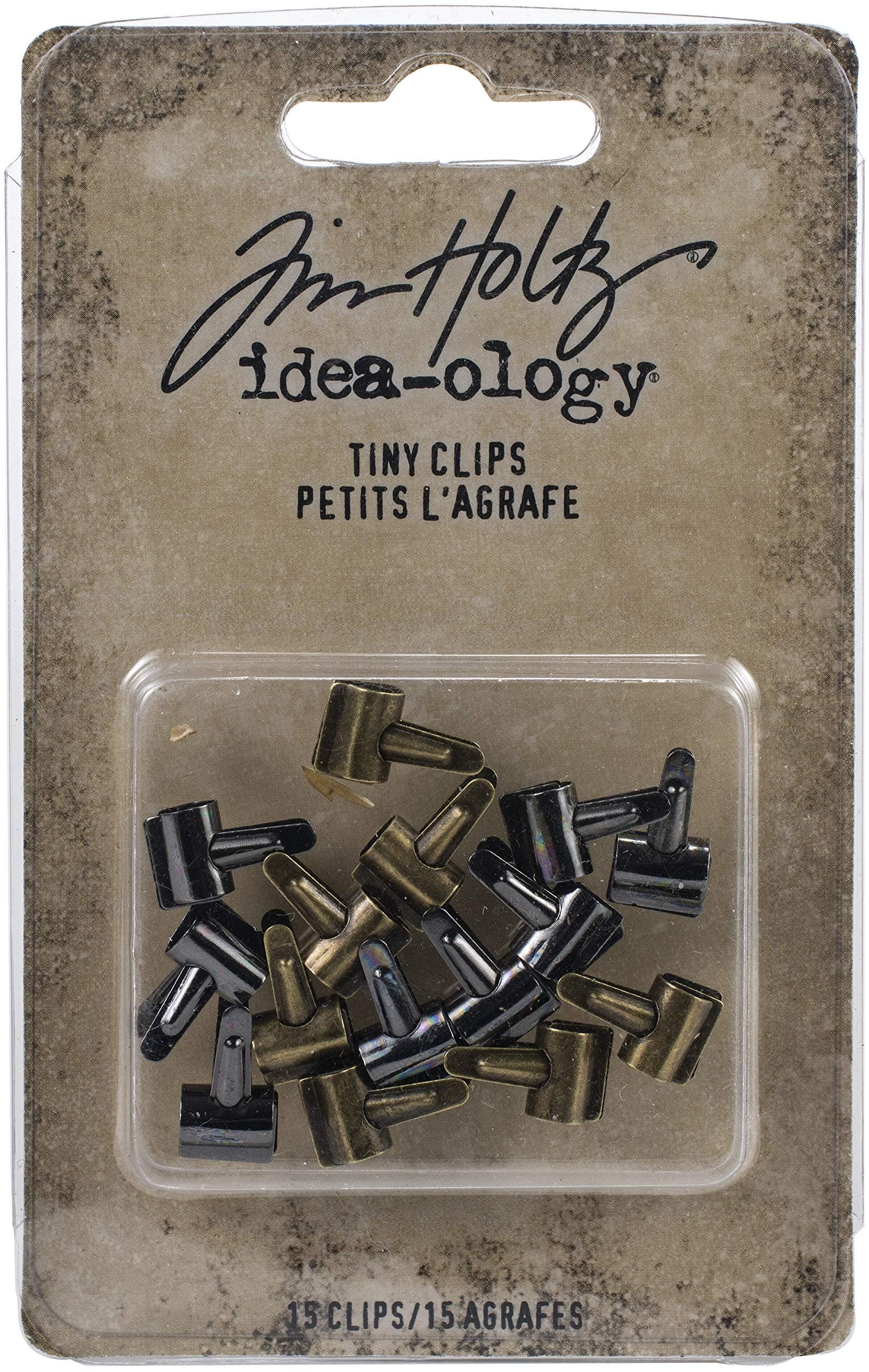 Tim Holtz Tiny Clips IDEA-OLOG 15/PKG, One Size